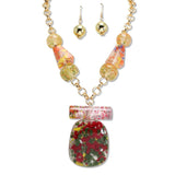 111867, VIBRANT CONFETTI RESIN STATEMENT NECKLACE