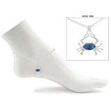 111882, ABALONE SHELL CRAB CHARM ANKLET wholesale fashion jewelry - GOOD FEELINGS, INC