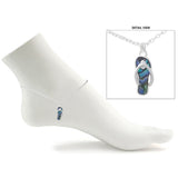 111884, ABALONE SHELL FLIP FLOP CHARM ANKLET wholesale fashion jewelry - GOOD FEELINGS, INC