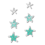 111891, STARFISH COASTAL STUD EARRING SET wholesale fashion jewelry - GOOD FEELINGS, INC