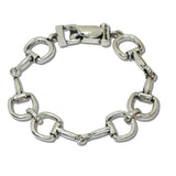 111897, WESTERN HORSEBIT LINK BRACELET wholesale fashion jewelry - GOOD FEELINGS, INC
