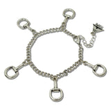 111899, WESTERN HORSEBIT MULTI CHARM BRACELET wholesale fashion jewelry - GOOD FEELINGS, INC