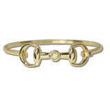 111900, WESTERN HORSEBIT BANGLE BRACELET wholesale fashion jewelry - GOOD FEELINGS, INC