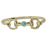 111900, WESTERN HORSEBIT BANGLE BRACELET wholesale fashion jewelry - GOOD FEELINGS, INC