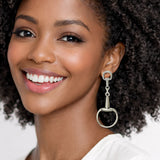 111905, WESTERN HORSEBIT DROP EARRINGS wholesale fashion jewelry - GOOD FEELINGS, INC