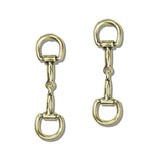111906, WESTERN HORSEBIT DROP EARRINGS wholesale fashion jewelry - GOOD FEELINGS, INC