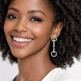 111906, WESTERN HORSEBIT DROP EARRINGS wholesale fashion jewelry - GOOD FEELINGS, INC