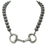 111915, WESTERN HORSEBIT BEADED NECKLACE wholesale fashion jewelry - GOOD FEELINGS, INC