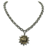 111920, WESTERN HORSE COIN PENDANT NECKLACE wholesale fashion jewelry - GOOD FEELINGS, INC