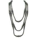 111922, WESTERN MULTI LAYERED NAVAJO BEADED LONG NECKLACE wholesale fashion jewelry - GOOD FEELINGS, INC