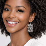 111927, WESTERN STEER HEAD FILIGREE DROP EARRINGS wholesale fashion jewelry - GOOD FEELINGS, INC