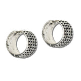 Western Multi ROW Textured Huggie Hoop Earrings