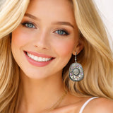 Western Crystal Cowboy HAT Drop Earrings