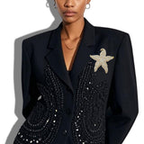 111941, PEARL AND RHINESTONE STARFISH BROOCH PIN wholesale fashion jewelry - GOOD FEELINGS, INC