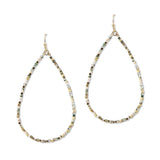 111957, BEADED TEARDROP DANGLE EARRINGS