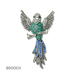 112007, PAVE CRYSTAL SONGBIRD BROOCH PIN wholesale fashion jewelry - GOOD FEELINGS, INC