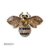 112013, CRYSTAL BUMBLE BEE BROOCH PIN wholesale fashion jewelry - GOOD FEELINGS, INC