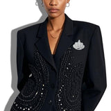 Pave Crystal Crown Brooch PIN