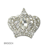 Crystal Crown Brooch PIN - view 2