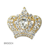 Crystal Crown Brooch PIN