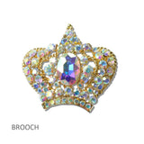 Crystal Crown Brooch PIN - view 4