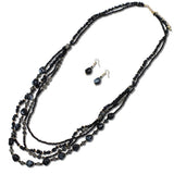 Multi Strand Natural Stone Beaded Long Necklace - view 5