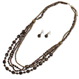 Multi Strand Natural Stone Beaded Long Necklace - view 6