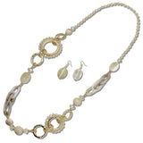 Celluloid Acetate Chain Beaded Long Necklace - view 3