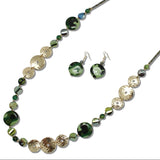 Hammered Metallic and Disc Long Beaded Necklace - view 6