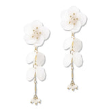 112037, ACRYLIC FLOWER DROP EARRINGS