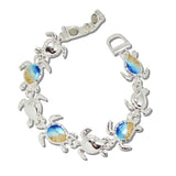 112041, ENAMELED SEA TURTLE MAGNETIC CLOSURE BRACELET wholesale fashion jewelry - GOOD FEELINGS, INC