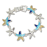 112042, ENAMELED STARFISH MAGNETIC CLOSURE BRACELET wholesale fashion jewelry - GOOD FEELINGS, INC