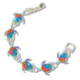 112043, ENAMELED SEA TURTLE MAGNETIC CLOSURE BRACELET wholesale fashion jewelry - GOOD FEELINGS, INC