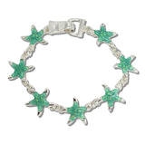 112049, LUCITE STONE STARFISH MAGNETIC CLOSURE BRACELET wholesale fashion jewelry - GOOD FEELINGS, INC