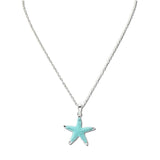 112051, MINT STARFISH PENDANT NECKLACE wholesale fashion jewelry - GOOD FEELINGS, INC