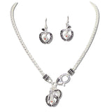 Teacher's DAY Filigree Apple Pencil Charm Necklace