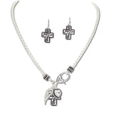 John 3:16 Filigree Cross Charm Necklace