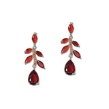 112095, CUBIC ZIRCONIA CRYSTAL OVAL DROP EARRINGS wholesale fashion jewelry - GOOD FEELINGS, INC