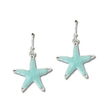 112109, MINT STARFISH DROP EARRINGS wholesale fashion jewelry - GOOD FEELINGS, INC