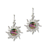 112115, ABALONE SHELL SUN DROP EARRINGS wholesale fashion jewelry - GOOD FEELINGS, INC