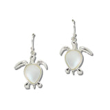 112117, WHITE SEA TURTLE DROP EARRINGS wholesale fashion jewelry - GOOD FEELINGS, INC