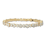 Cubic Zirconia Round Crystal Stretch Cuff Bracelet - view 2
