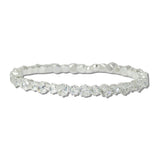 Cubic Zirconia Round Crystal Stretch Cuff Bracelet - view 3