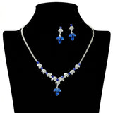 Marquise Cubic Zirconia Crystal Necklace and Earring SET - view 3