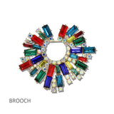 Crystal Rhinestone Peacock Brooch PIN