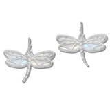 112444, ABALONE AND MOP SHELL DRAGONFLY DROP EARRINGS wholesale fashion jewelry - GOOD FEELINGS, INC
