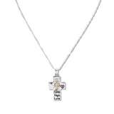 112472, FAITH HOPE LOVE CROSS INSPIRATION PENDANT NECKLACE