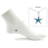 112481, ABALONE SHELL STARFISH CHARM ANKLET wholesale fashion jewelry - GOOD FEELINGS, INC