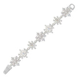 112485, CHRISTMAS SNOWFLAKE MAGNETIC CLOSURE BRACELET wholesale fashion jewelry - GOOD FEELINGS, INC