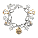 112489, MOTHER AND DAUGHTER FOREVER INSPIRATION CHARM BRACELET